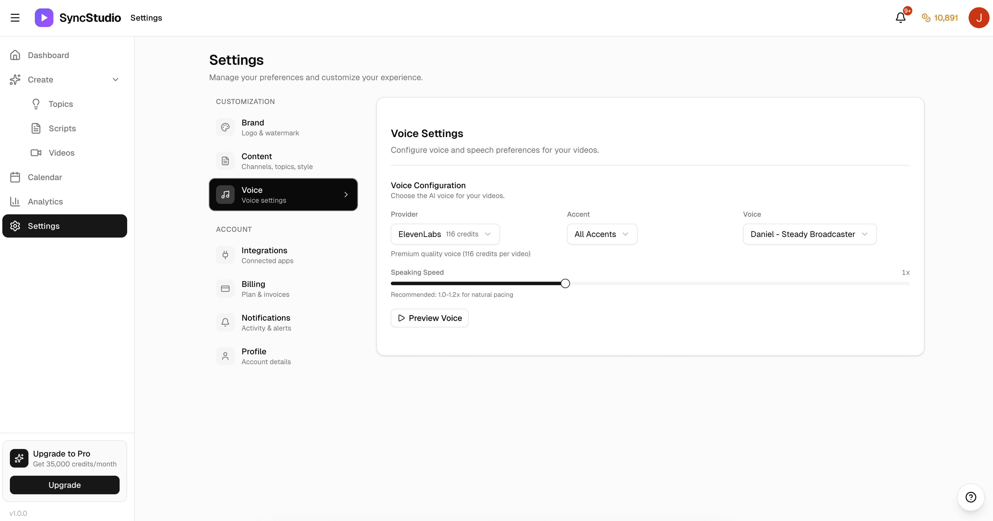 Premium Voices screenshot