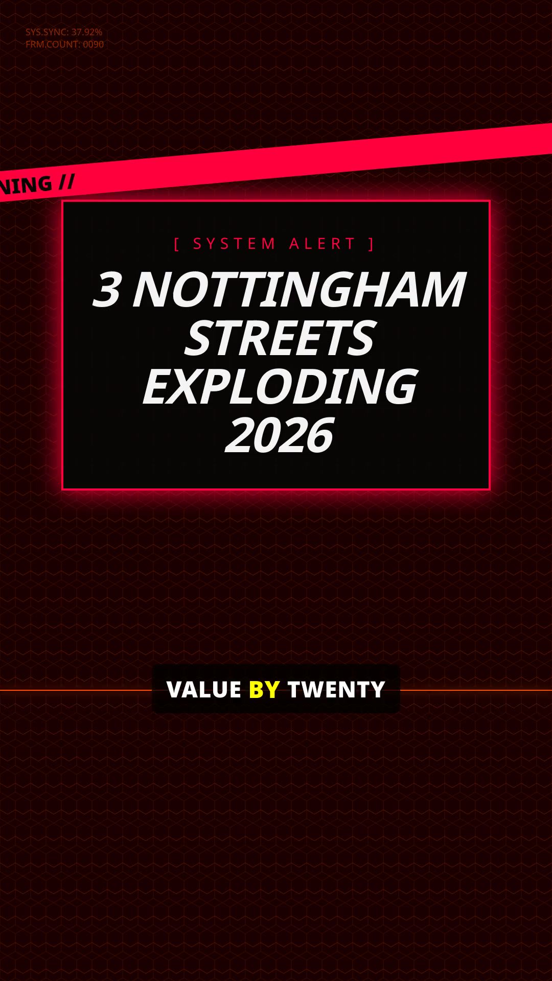 3 Nottingham streets about to explode in 2026: Motion Graphics example