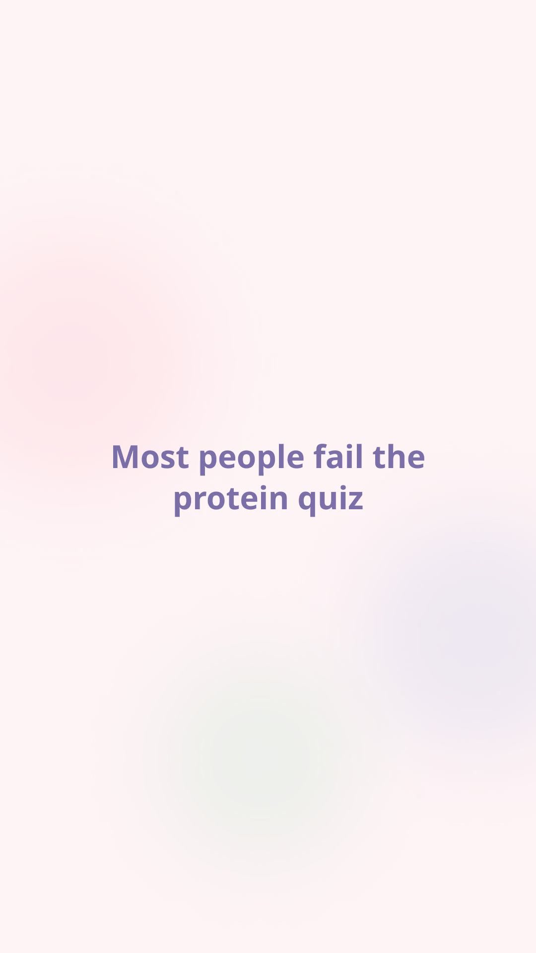 Guess which meal has more protein: Interactive Quiz example