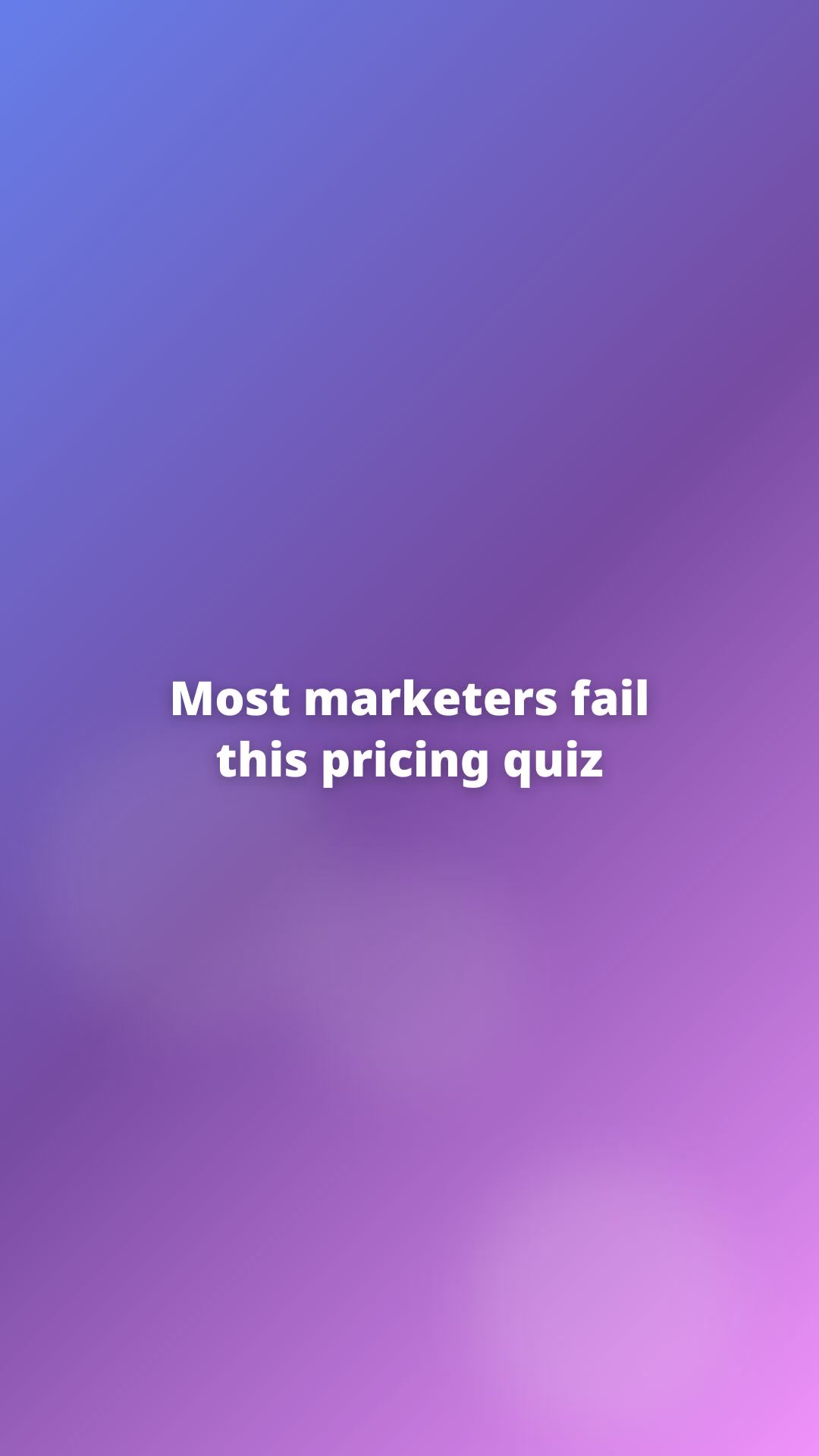 The pricing psychology nobody talks about: Interactive Quiz example